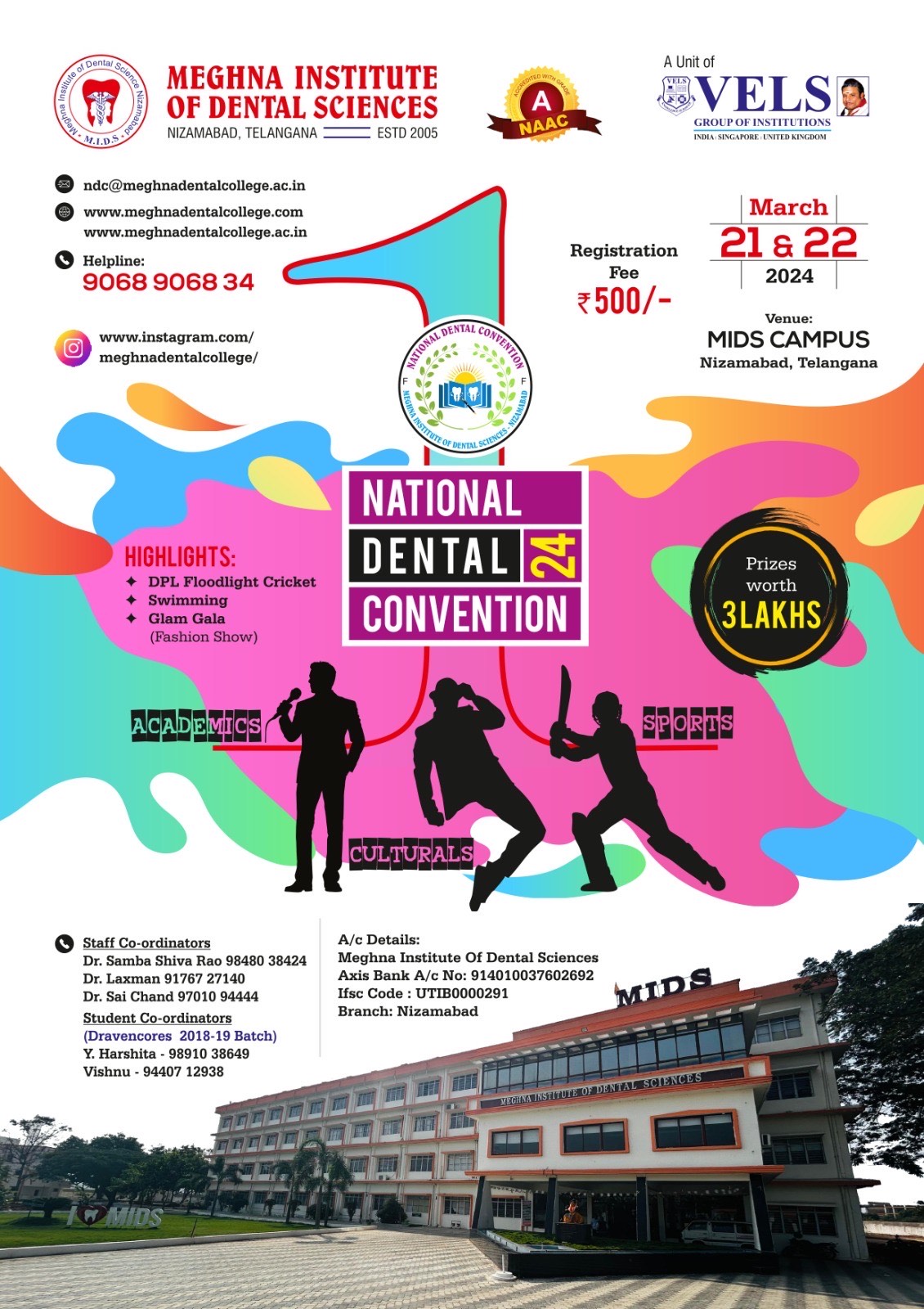 Meghna Institute of Dental Sciences Telangana National Dental Convention'24